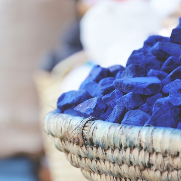 tendance bleue ou bleu indigo