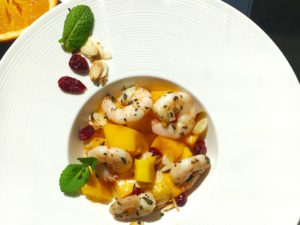 salade mangue crevettes