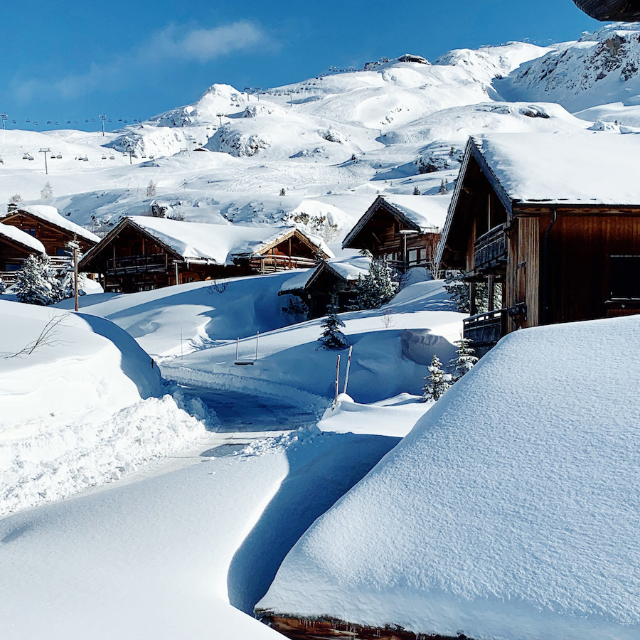 neige chalets Alpe d'Huez