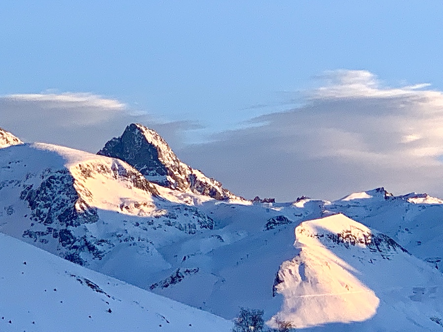 vue montagnes neige