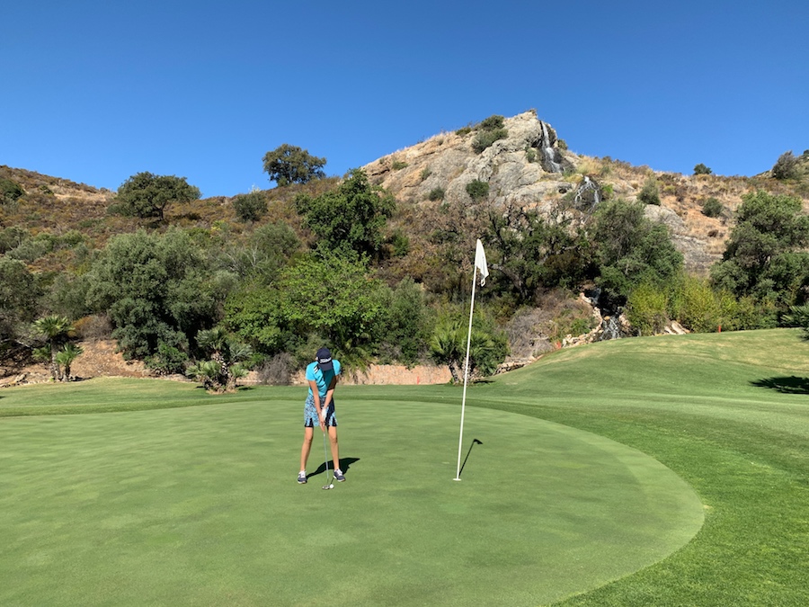golf putting Marbellagolfclub