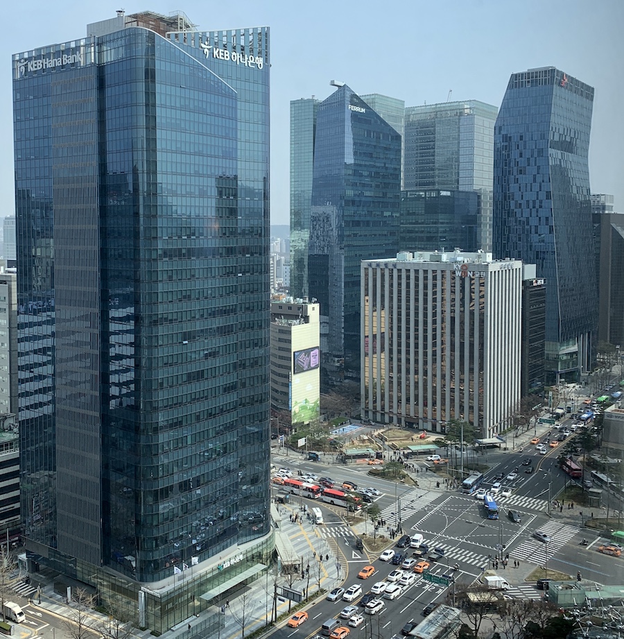 Seoul quartier affaires vue Lotte