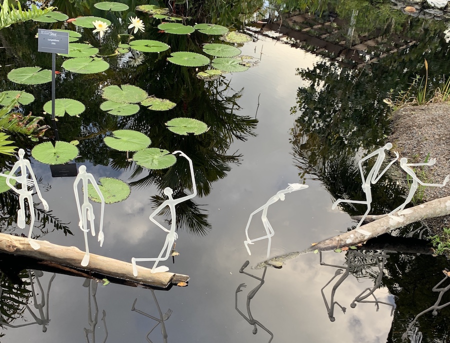 sculptures verre jardin Floride