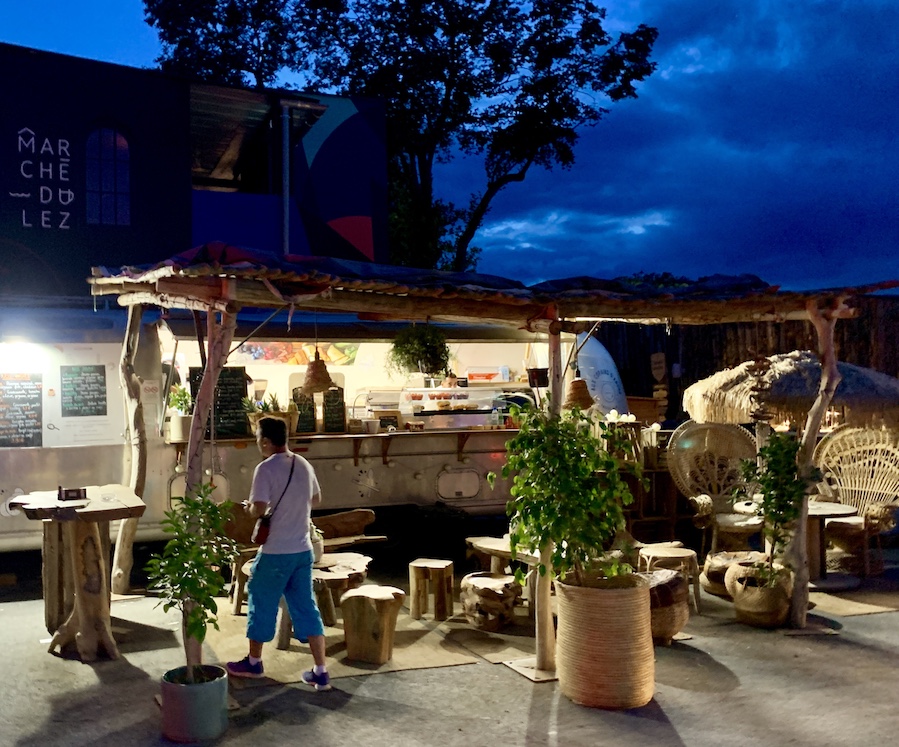 Food Truck Marché du Lez Montpellier bois flotté