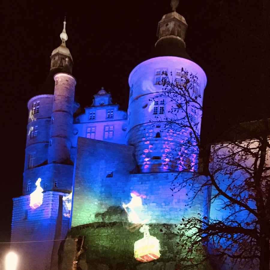 chateau Montbéliard lumières Noël