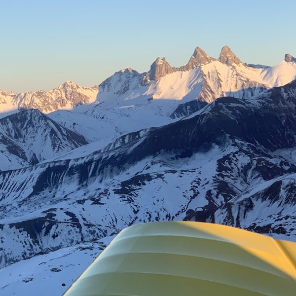 piloter Alpe d'Huez sunset