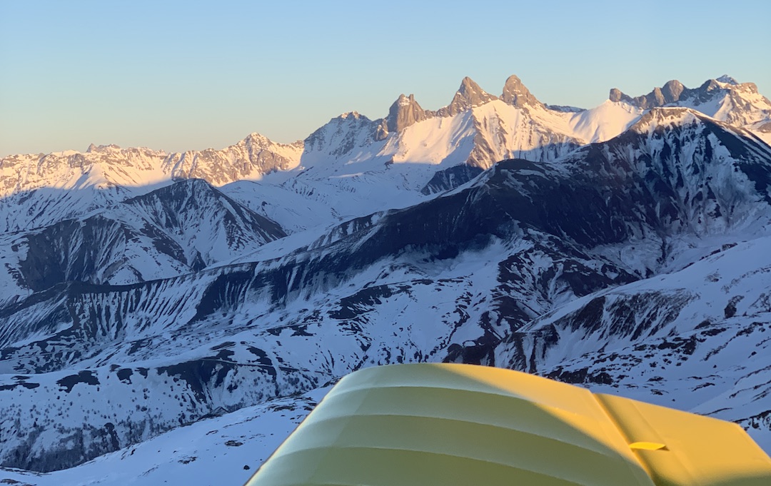 piloter Alpe d'Huez sunset