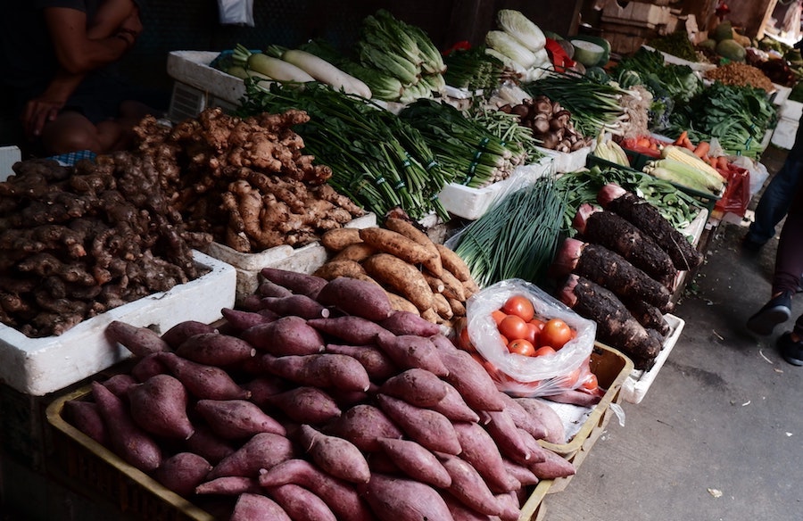 patate douce marché légumes