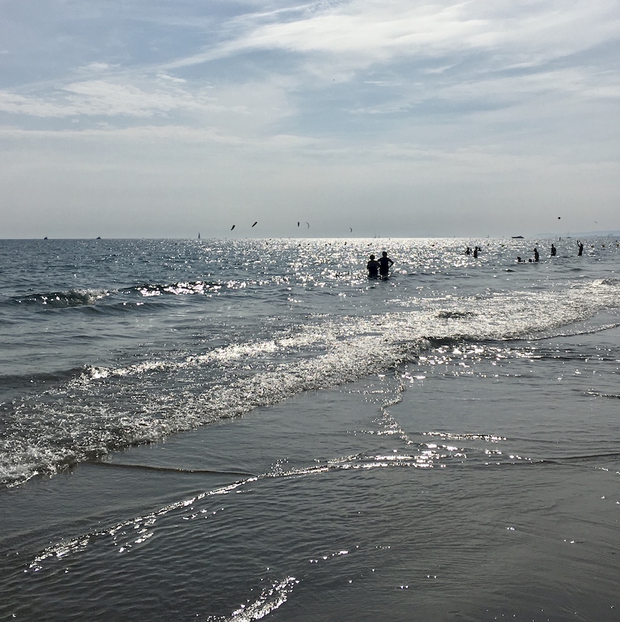 plage après-midi sud France