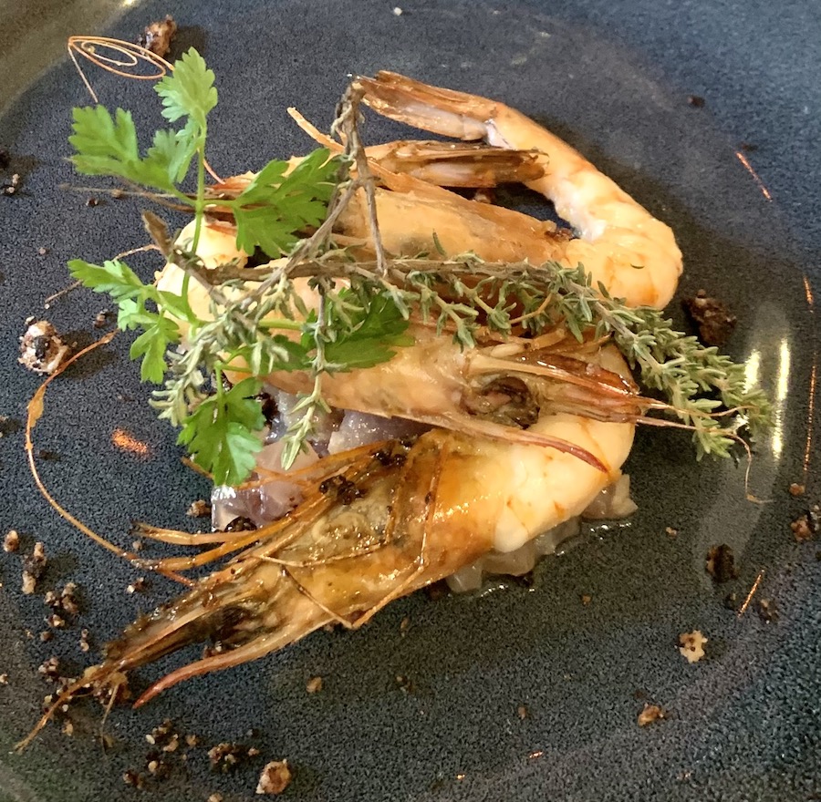 gambas assiette resto Arles