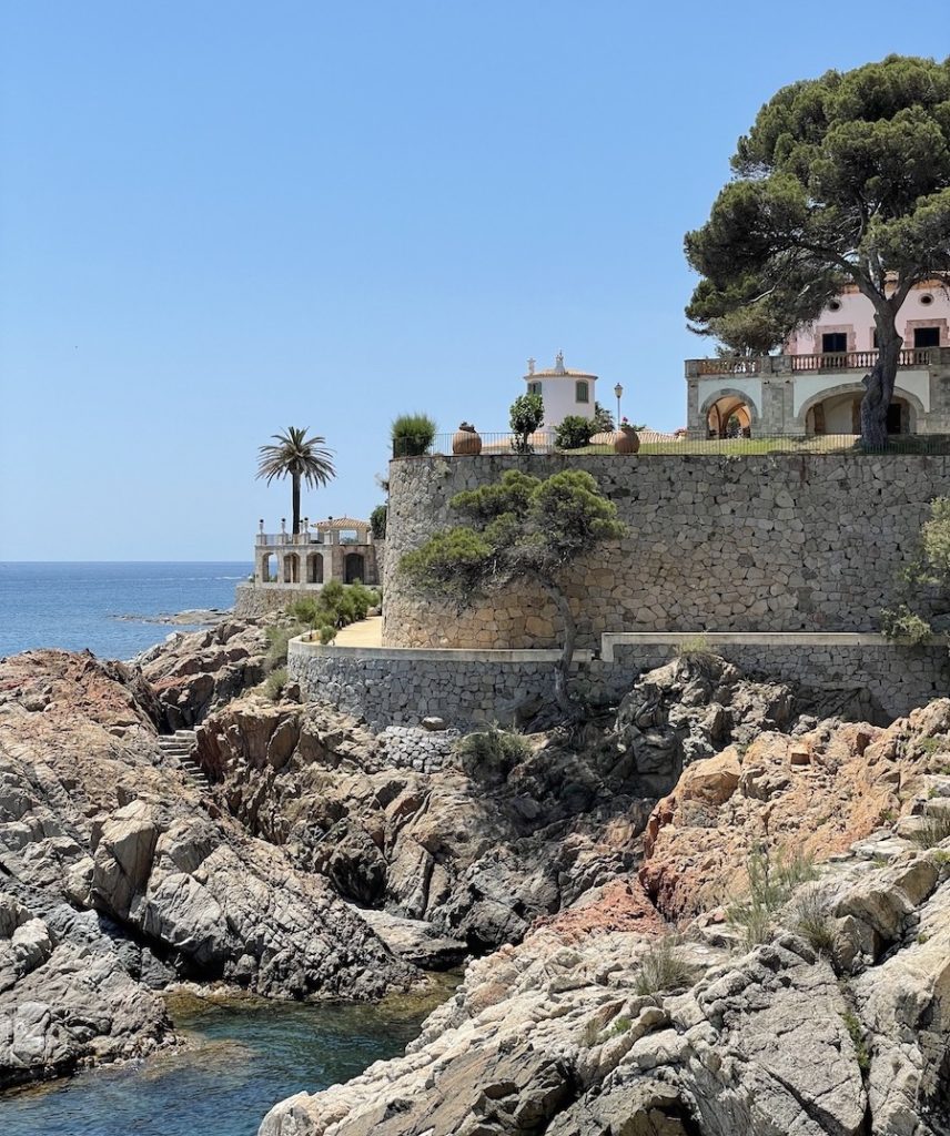 escaliers voyage Espagne baignade bleu