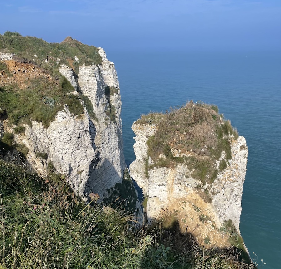 falaises promenade campagne Normandie