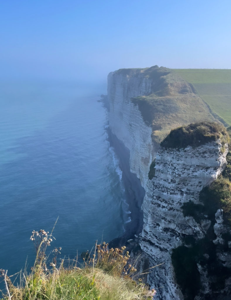 vue sentier randonnée falaises normandie