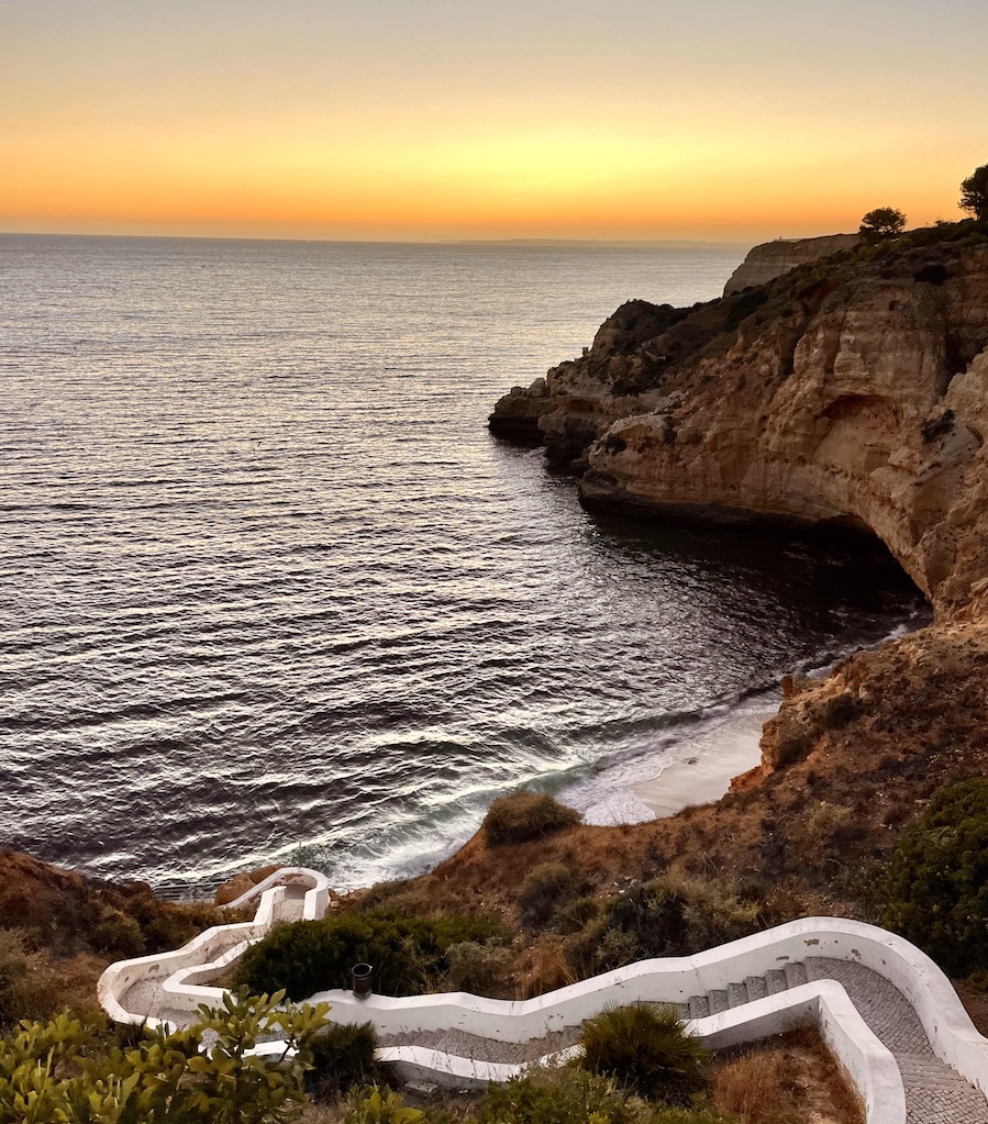 Carvoeiro Portugal plage escalier