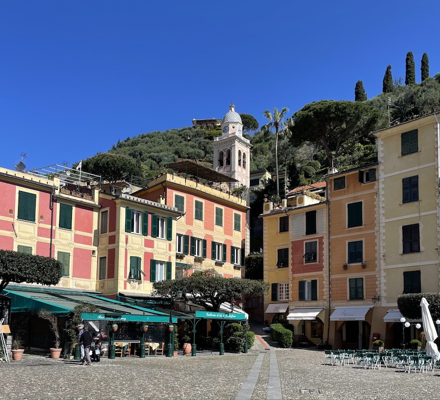 Portofino le port le matin couleurs