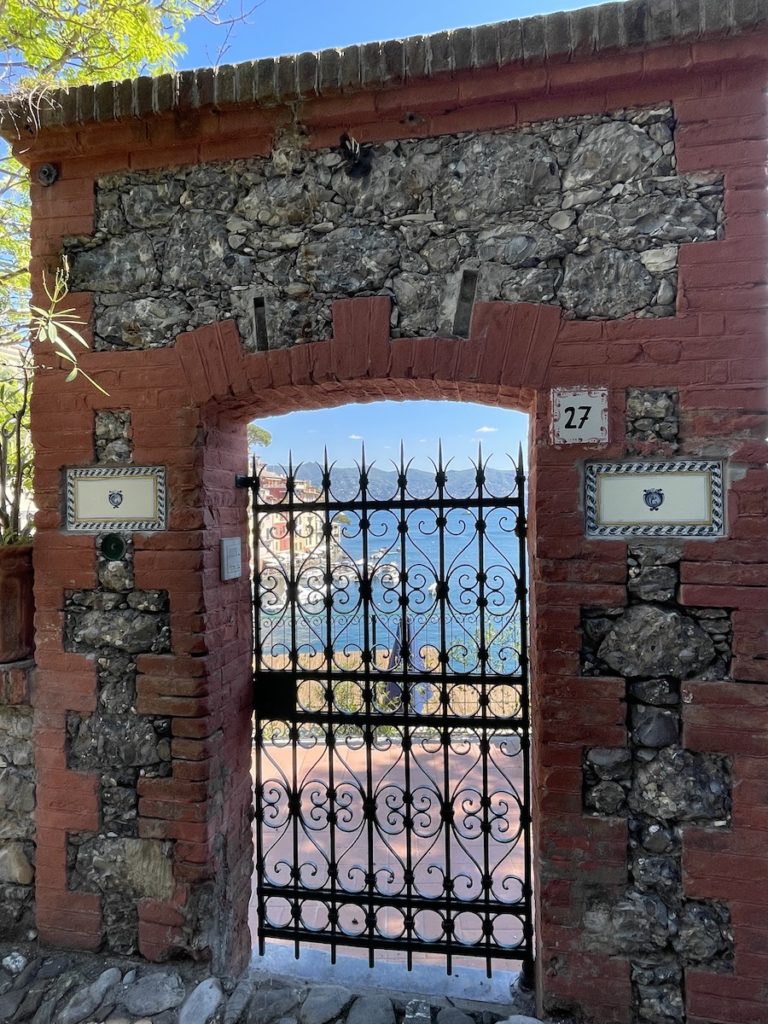 Portofino balade vue chemin